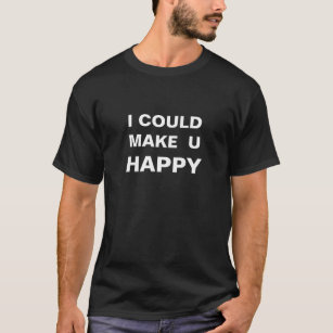 Glücklicher Motivierend Text T-Shirt