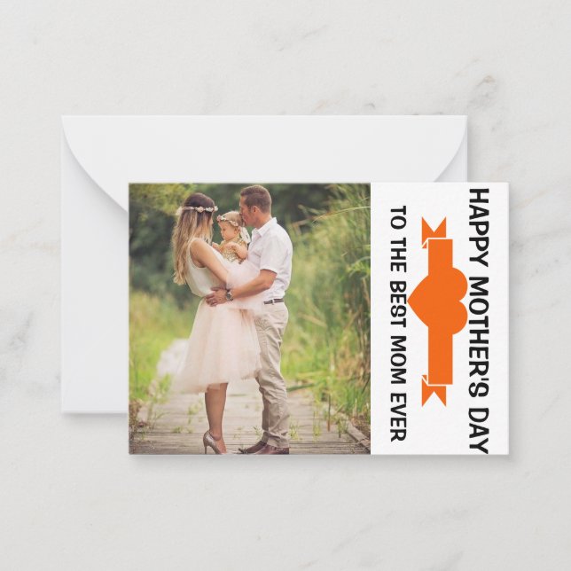 GLÜCKLICHER MUTTER-TAG MITTEILUNGSKARTE (Vorderseite)