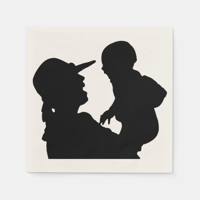 GLÜCKLICHER MUTTER-TAG SERVIETTE (Vorderseite)