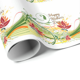 Glücklicher Muttertag 50 Geschenkpapier