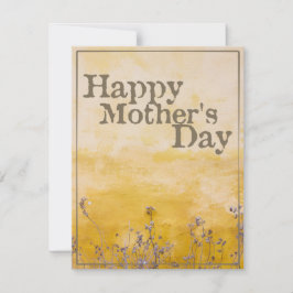 Glücklicher Muttertag auf der Vintagen Blume Wiese