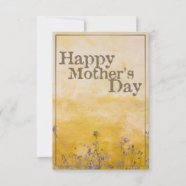 Glücklicher Muttertag auf der Vintagen Blume Wiese