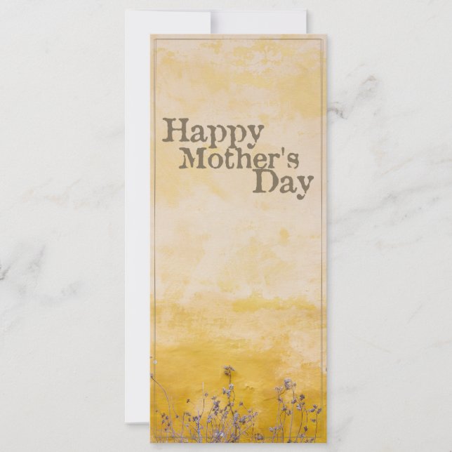 Glücklicher Muttertag auf der Vintagen Blume Wiese (Vorderseite)