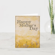 Glücklicher Muttertag auf der Vintagen Blume Wiese