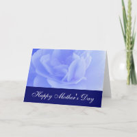 Glücklicher Muttertag, blaue Rose