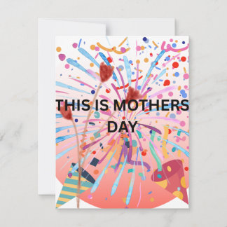 GLÜCKLICHER MUTTERTAG FEIERTAGSKARTE