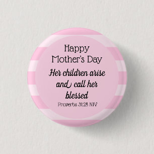 Glücklicher Muttertag Gesegnetes Bibelverse Christ Button