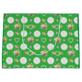 Glücklicher Muttertag, irisch grün! Große Geschenktüte