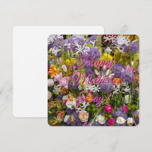 Glücklicher Muttertag mit Blume Ankündigung