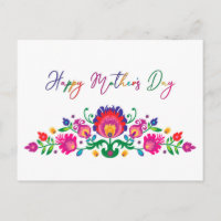 Glücklicher Muttertag mit Folklore, benutzerdefini