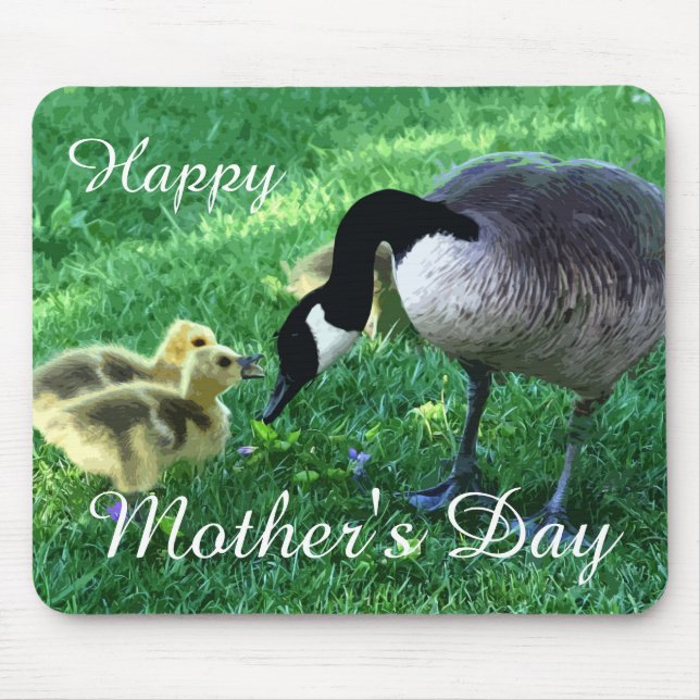 Glücklicher Muttertag - Muttergoose Mousepad (Vorne)
