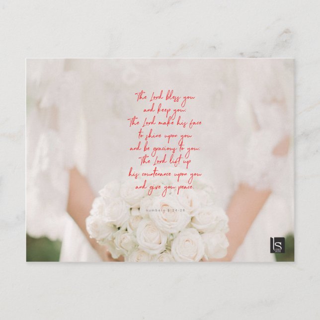 Glücklicher Muttertag (Nummern 6:24-26) Postkarte (Vorderseite)