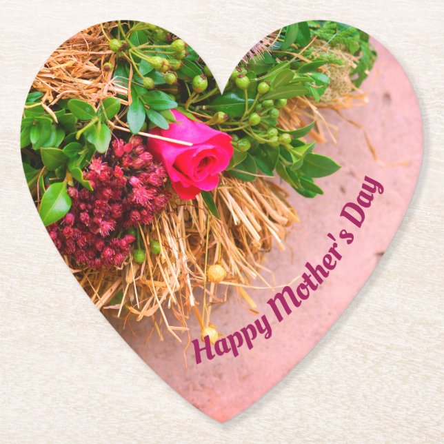 Glücklicher Muttertag, Personalisiert Untersetzer (Vorderseite)