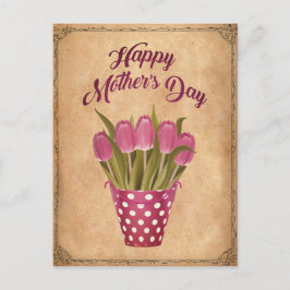 Glücklicher Muttertag Vintag Postkarte