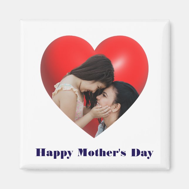 Glücklicher Muttertagsplatz Magnet (Vorne)