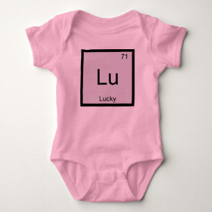 Glücklicher Name Chemie Element Periodensystem Baby Strampler