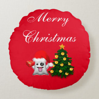 Glücklicher Navidad- Merry Christmas Rundes Kissen