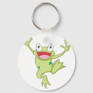 Glücklicher Ochsenfrosch Schlüsselanhänger