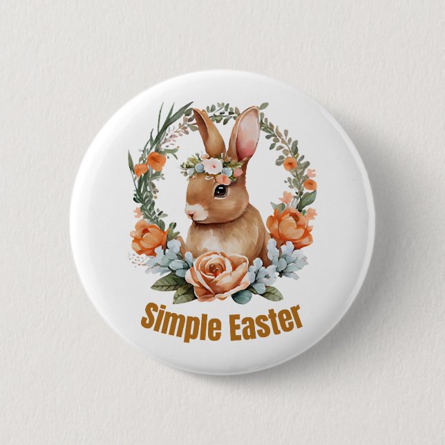 glücklicher Oster Button (Vorderseite)