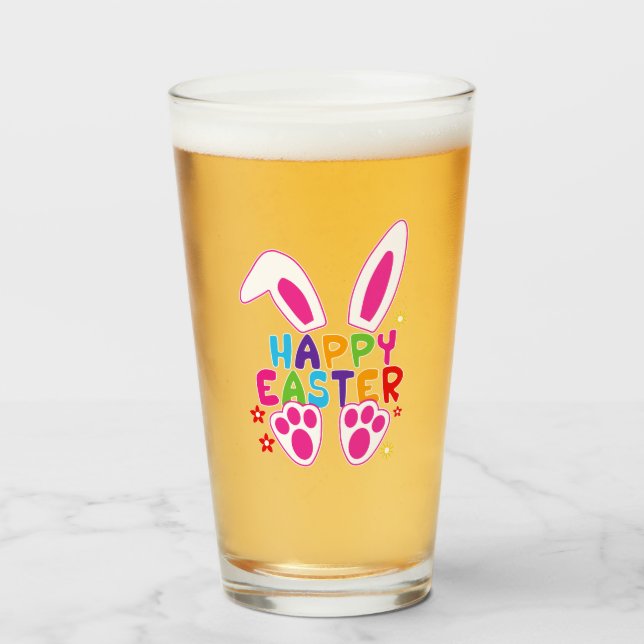 glücklicher Oster Glas (Vorne (Gefüllt))