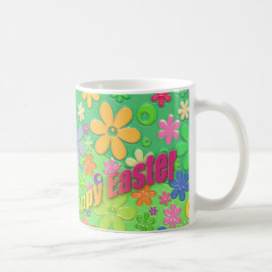 glücklicher Oster Kaffeetasse