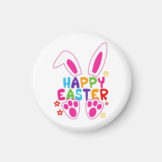 glücklicher Oster Magnet (Vorne)