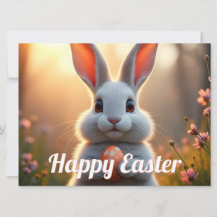 Glücklicher Osterhase in der Magie des Frühlings
