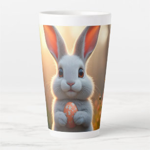 Glücklicher Osterhase in der Magie des Frühlings Milchtasse