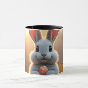 Glücklicher Osterhase in der Magie des Frühlings Tasse
