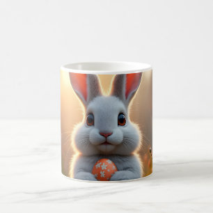 Glücklicher Osterhase in der Magie des Frühlings Verwandlungstasse