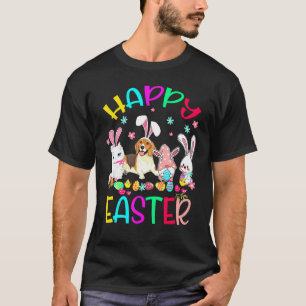 Glücklicher Osterhase Katze Beagle Gnome Passende T-Shirt