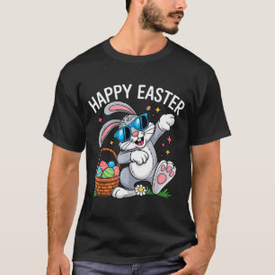 Glücklicher Osterhase mit Dabbing-Sonnenbrille Kin T-Shirt