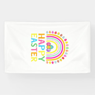 Glücklicher Osterhase Ostereier-Suche Ostern Fraue Banner