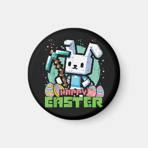 Glücklicher Osterhase Pixel-Spiel  Magnet