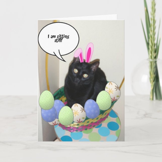 Glücklicher Osterkitt-Spaß Feiertagskarte (Vorderseite)