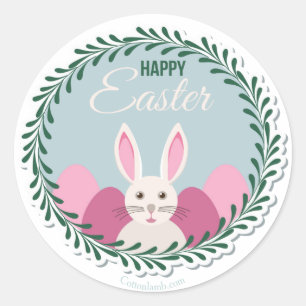 Glücklicher Ostern-Aufkleber Runder Aufkleber