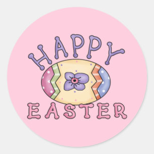 Glücklicher Ostern-Aufkleber Runder Aufkleber