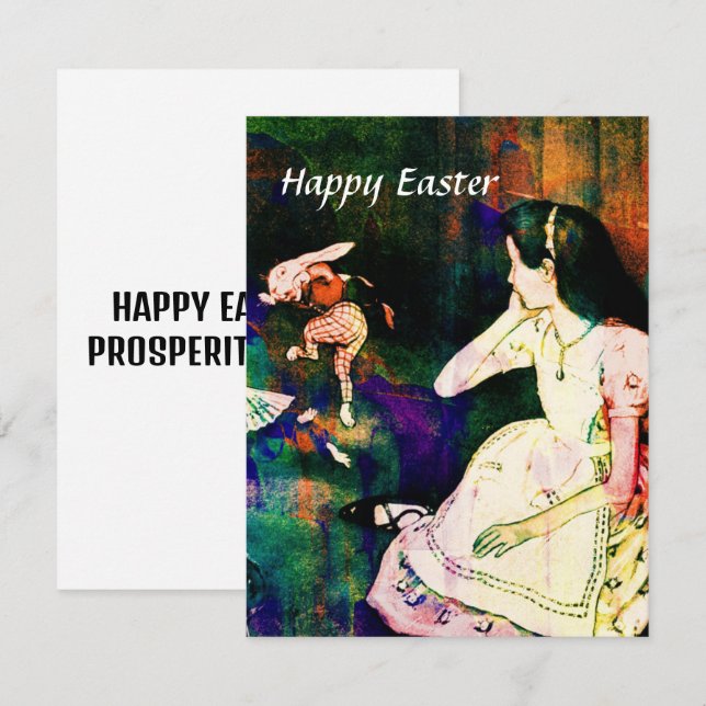 GLÜCKLICHER OSTTAG EINLADUNG (Vorne/Hinten)