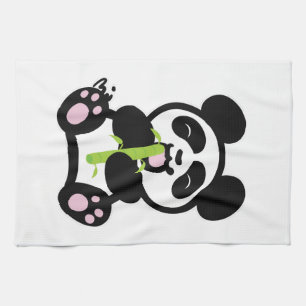 Glücklicher Panda Handtuch