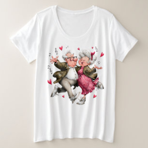 Glücklicher Papa Große Größe T-Shirt