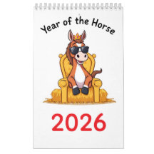 Glücklicher Pferdekalender 2026