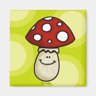 glücklicher Pilz Magnet