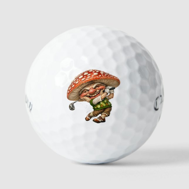 Glücklicher Pilz Supersoft Golfbälle (Vorderseite)