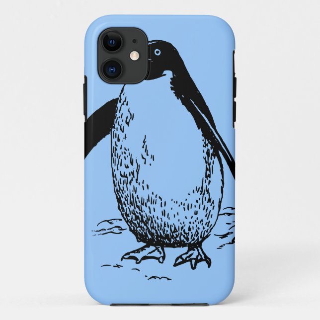 Glücklicher Pinguin Case-Mate iPhone Hülle (Rückseite)