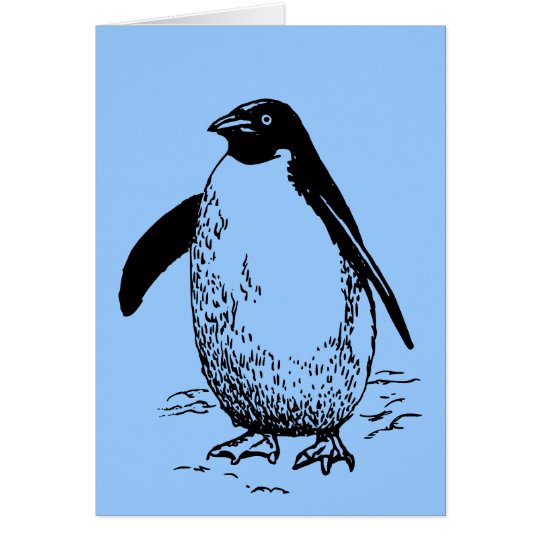 Glücklicher Pinguin Karte