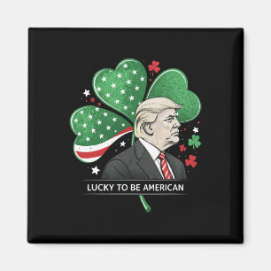 Glücklicher Präsident Trump - Irischer Amerikanisc Magnet