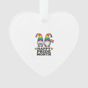 Glücklicher Pride Monat Gnom Vintage Regenbogen Sh Ornament