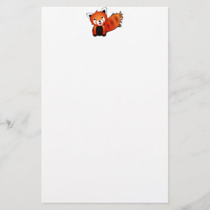 Glücklicher roter Panda Briefpapier