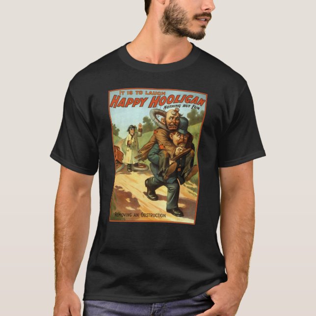 Glücklicher Rowdy - Entfernen T-Shirt (Vorderseite)