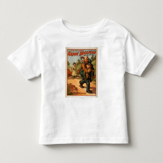 Glücklicher Rowdy "es ist, Theater-Plakat zu Kleinkind T-shirt (Vorderseite)